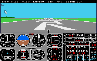 Flight Simulator 2 screenshot 3 for Atari ST